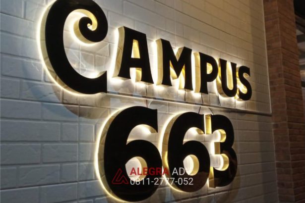 campus 663 purwokerto - huruf timbul